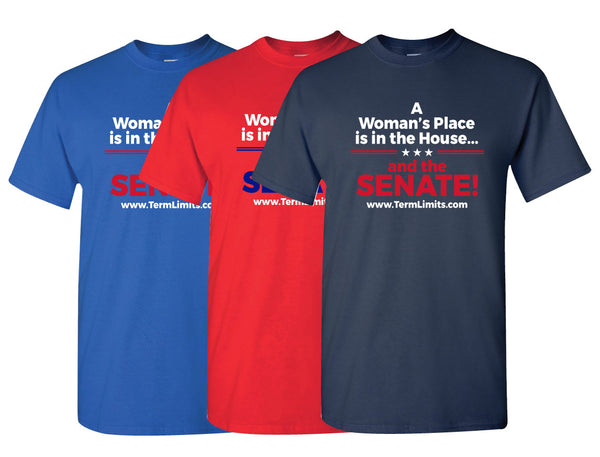 US Term Limits - A Woman's Place T-Shirt FREE SHIPPING (19729)