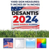 Desantis 2024 Gift Pack - Yard Sign w/stakes, Decal & Can Cooler (1 of item)