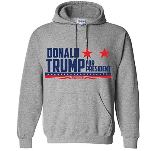 Donald Trump for President Gray Hooded Sweatshirt