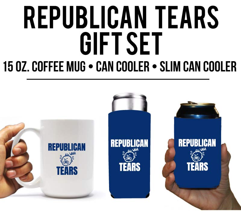 Republican Tears Coffee Mug & Can Cooler Gift Set (13716)