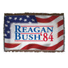 Reagan and Bush 1984 - Woven Blanket - American Flag
